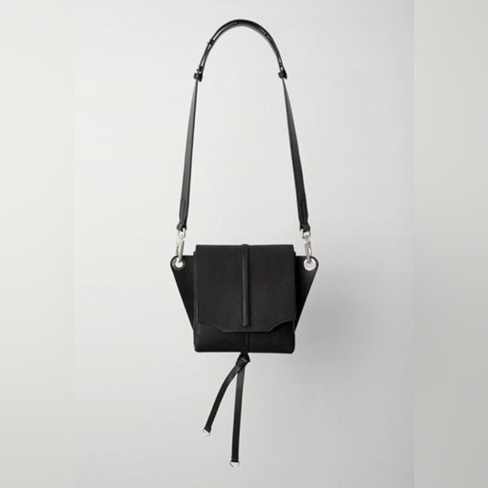 Rag & Bone black leather crossbody waist bag